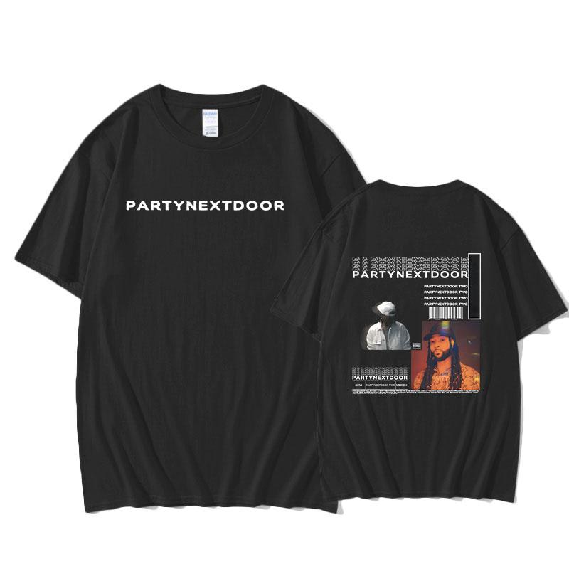 PARTYNEXTDOOR T-shirt Double-sided Printing Grunge High Quality Tee-shirt Funko Pop Fashion Tshirt Ropa Hombre Gothic Clothes
