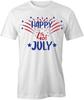 HAPPY 4TH OF JULY TShirt Tee Short-Sleeved Cotton INDEPENDENCE USA S1WSA285