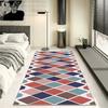 Nordic Geometric Bedroom Bedside Runner Carpet Decoration Living Room Anti Slip Washable Sofa Floor Mats Kitchen Easy Clean Rug