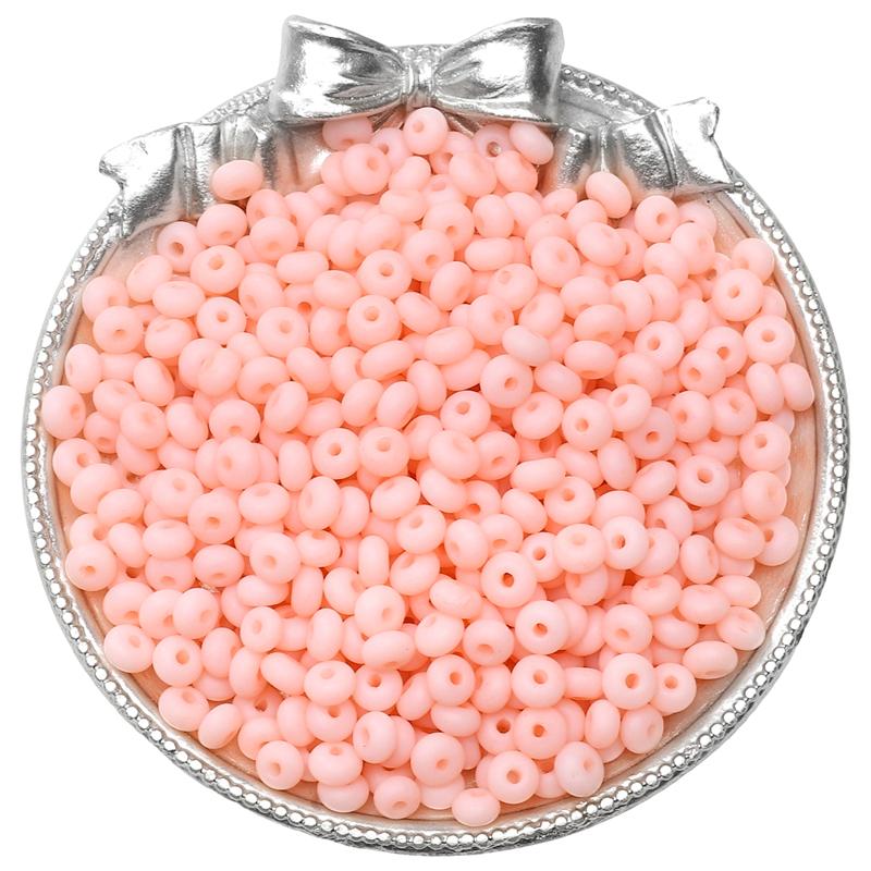 70pcs Glass Seed Beads Charm Frosted Mineral Abacus Czech Spacer Beads For Jewelry Making Accessories