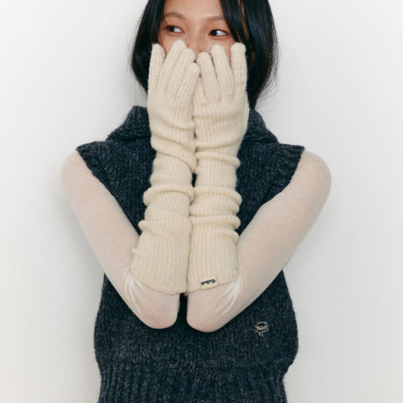 

FALLETT длинные перчатки цвета слоновой кости F