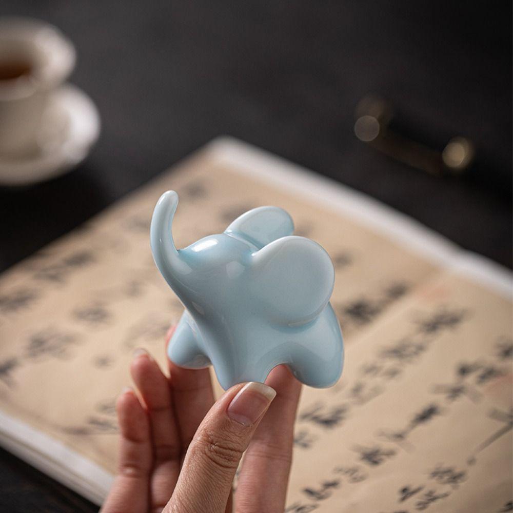 

Modern Art Elephant Ceramics Crafts Model Animal Feng Shui Decor Wedding Birthday Gift рожевий