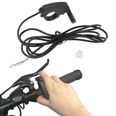 E-Bike Daumengas Männlich Weiblich 3 Pin Geschwindigkeitsregler Daumenschalthebel mit Wasserdichtem Stecker E-Bike Teil Zubehör