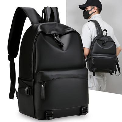 Pánský voděodolný PU batoh pro business casual nošení na venkovní cestování a pro uložení notebooku, 2025