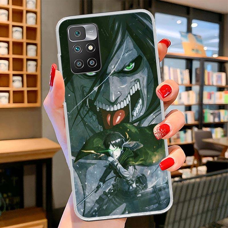 Attack Eren Cover Phone Case For Xiaomi Poco F7 Ultra X7 X6 X5 Pro M7 Redmi 15C 15 13C 13 12C 12 10C 10 9A 9C 9T 9 Shell Poco F7