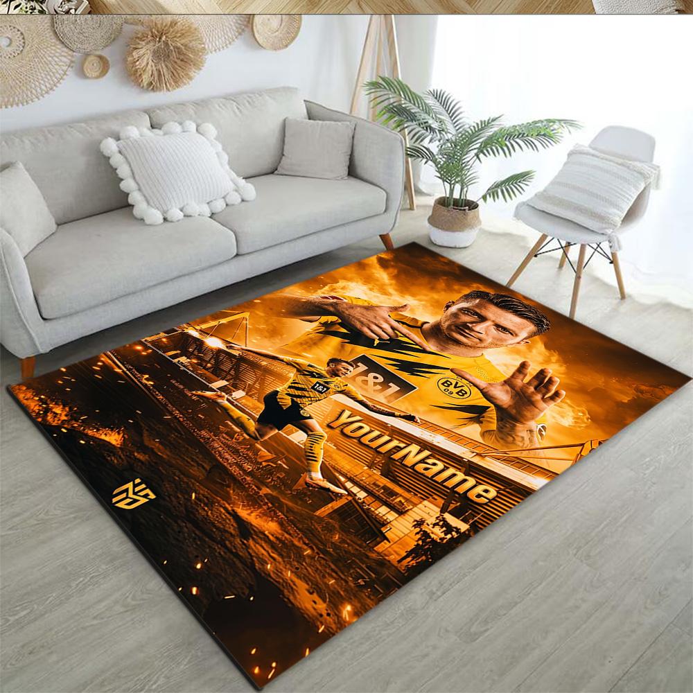 Star Player 3 Customized Name Floor Rug Office Rug Perfect for Foyer Living Rooms Balcony Dormitory Antislip Carpet Office home decor