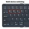 B077T Foldable Wireless Keyboard Small Folding Keypad with Touchpad Rechargeable Wireless Keyboards for Multiple Devices