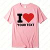 T-shirt con testo personalizzato Unisex t-shirt personalizzata I Love magliette di San