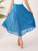 Fusta de balet pentru femeie fete peste eșarfă Fusta tutu cu talie elastică Fusta de dans transparentă