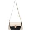 Retro Color Block Shoulder Bag 2024 New Trend Street Style Pu Material Medium Size
