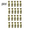 Concrete Wall Screw 6x14mm Expansion Screws, Flat-Fit Countersunk Head for Cabinet Hinge Repair, Heavy-Duty Heavy-duty Stone Steel Wood Strong