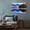 WCIC Art Prints Paintings Beautiful Scenery Reflecting Art Cloth Home Background Wall Decoration Painting Hanging Painting