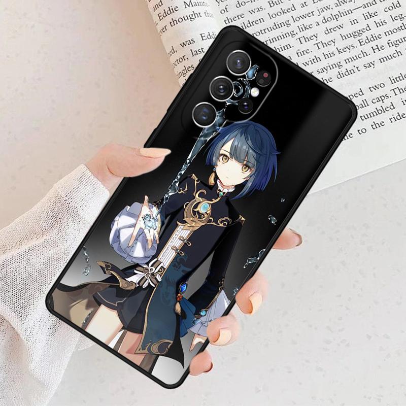 Genshin Impact Xingqiu Phone Case For Samsung Galaxy S25 S23 S30 S8 S21 S20 FE S24 S22 Note 10 20 Plus lite Ultra
