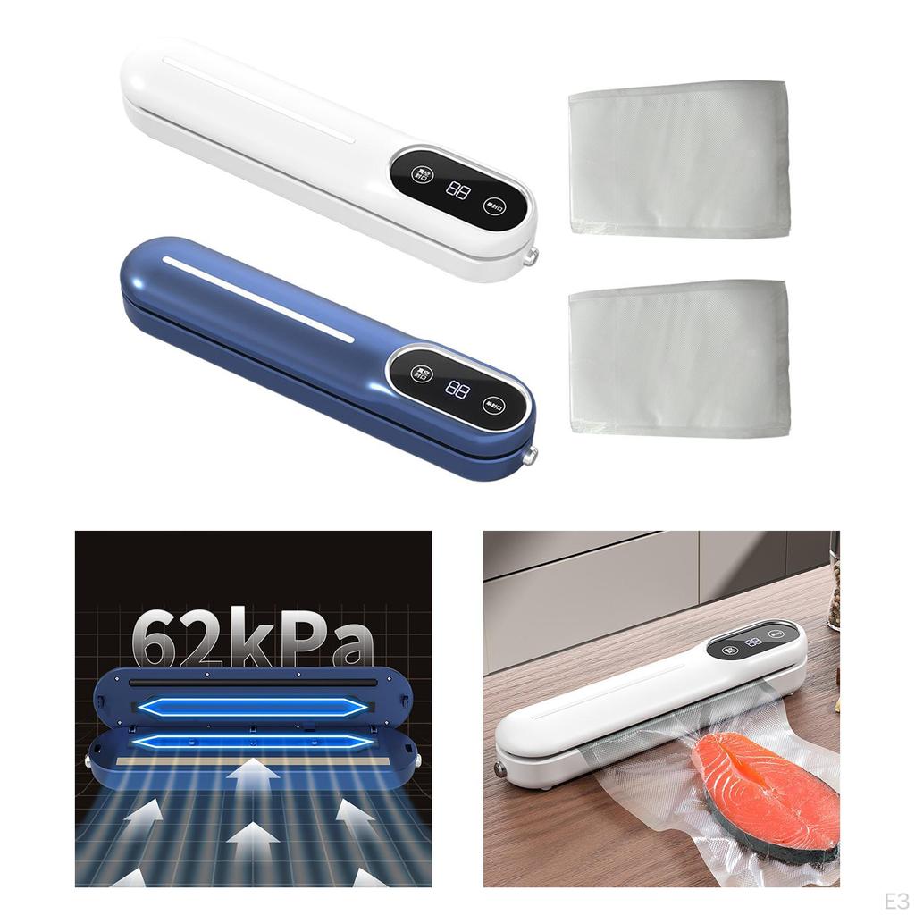 Vacuum Sealer Machine Multi Purpose Saver UK Adapter for Home Kitchen Fruits white