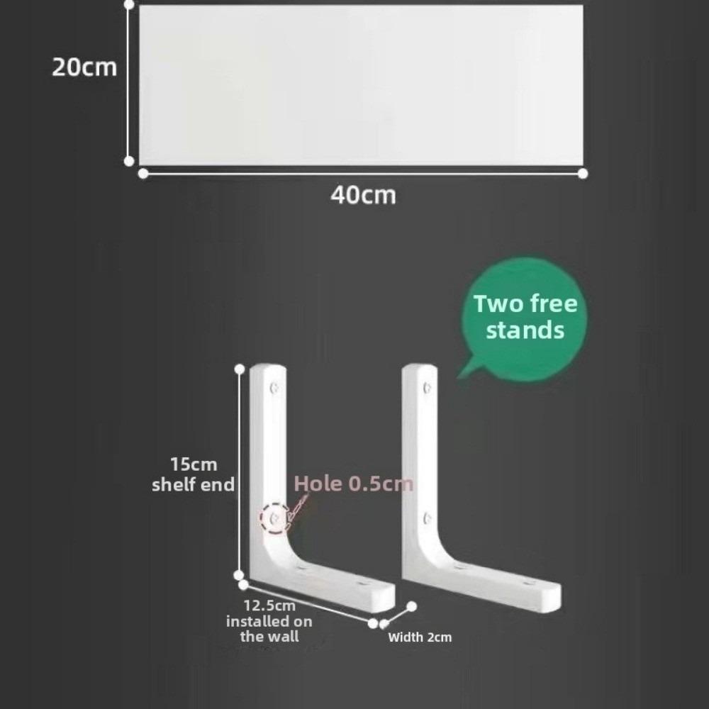 Wall-Mounted Shelf Storage Hanging Extra-thick Wood Wood Board Bracket Easy To Install Space-Saving Storage Rack