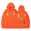 Unisex Hooded Sweatshirt With Astronaut Print Loose Fit Casual Sportswear Men Women Teens