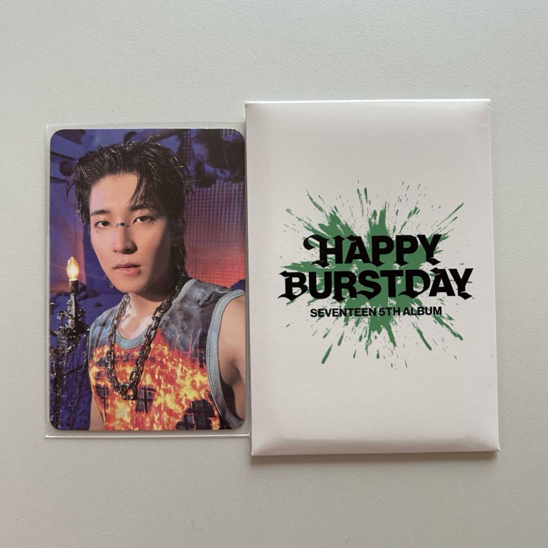 

[USED] SEVENTEEN Seventeen Wonwoo HAPPY BURSTDAY Sanok Trading Card
