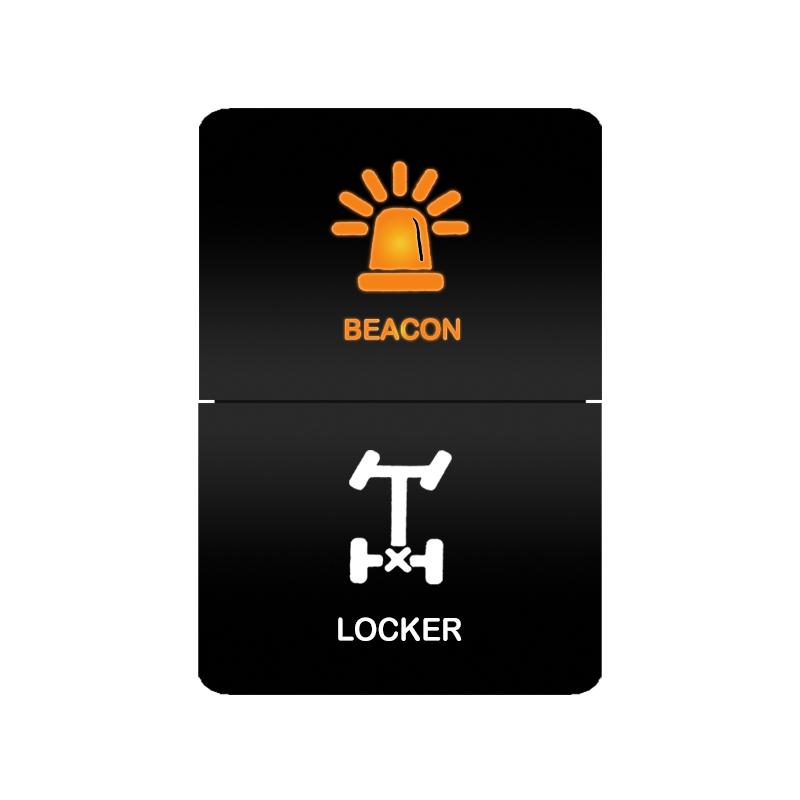 12V 24V LED Rocker Switch Dual Button ON/OFF Amber White Light for LED Light Bar Fog Lights Jeep Toyota 4Runner Land Cruiser