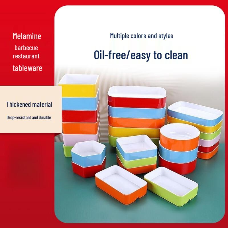 Colorful Melamine Serving Plate
