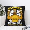 Homer'S Gym Simpsons Pillowcase Soft Fabric Cushion Cover Decor Pillow Case Cover Seater Zipper 18''