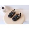 New summer closed-toe sandals for baby girls, versatile soft-soled anti-collision walking shoes