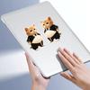 1 Pair Elastic Belly Animal Sticker Anxiety Stress Relief Fat Tummy Dog Cat Horse Decal Pinch Silicone Belly Animal Anti-collision Sticker