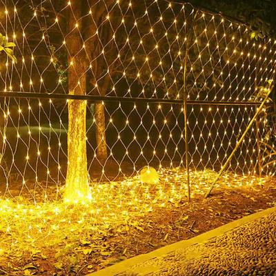 3x2M 10x1M 6x4M LED Net Lights Outdoor Mesh Lights 8 Modes Plug In Waterproof Christmas Net String Lights for Bushes Decor