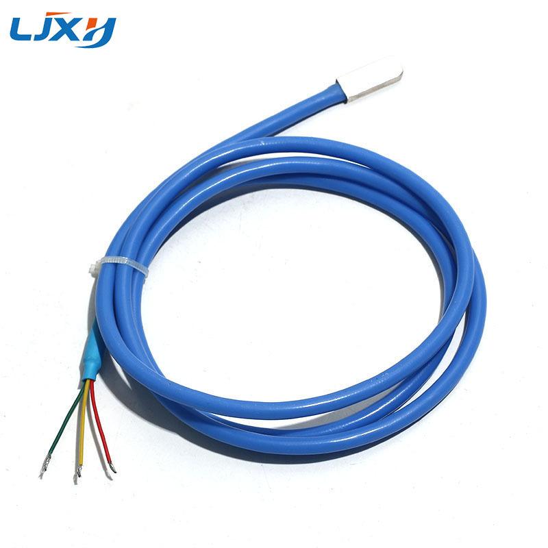 LJXH DS18B20 Digital Temperature Sensor Encapsulated Sensing Probe Straight Rod/Patch/Hole-Mounted Configuration 1M/2M/3M/4M/5M