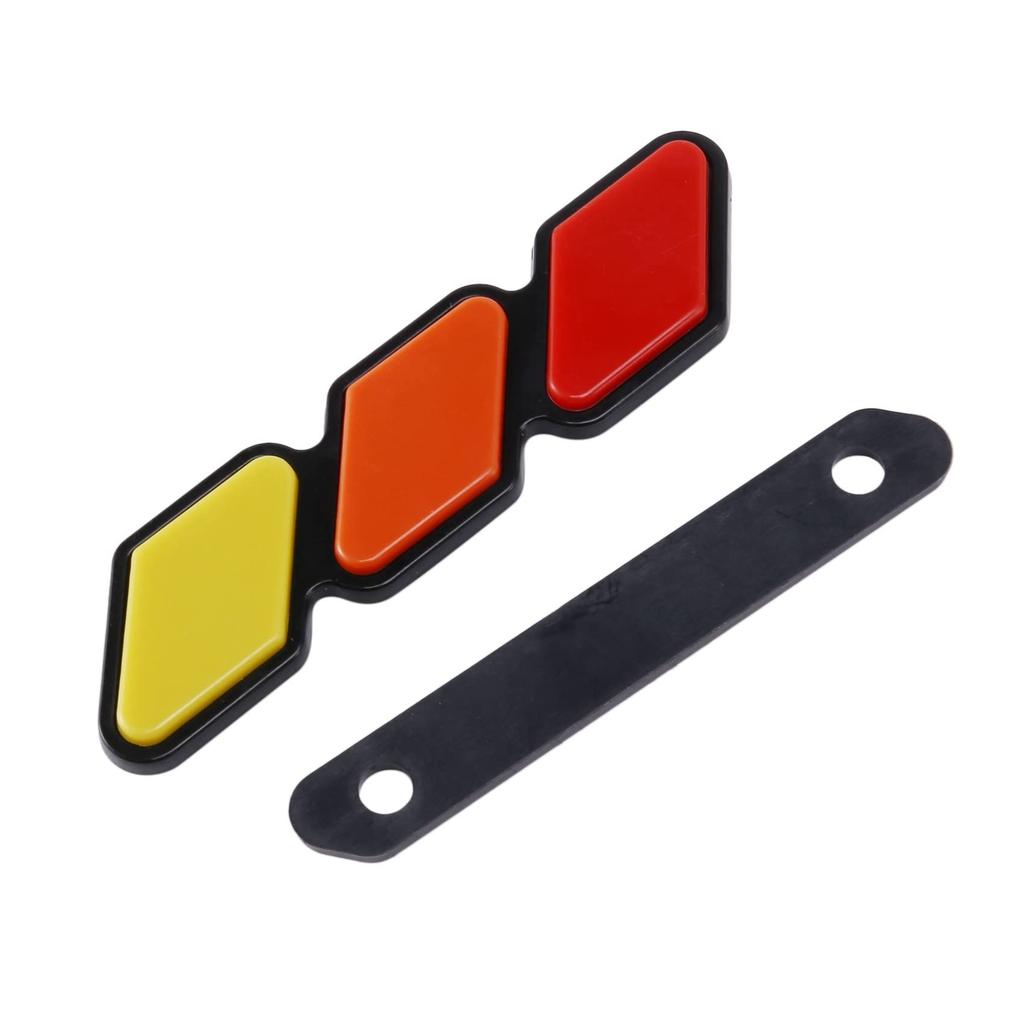 VEMART 2X Tri-Color Front Grille Badge for 4Runner