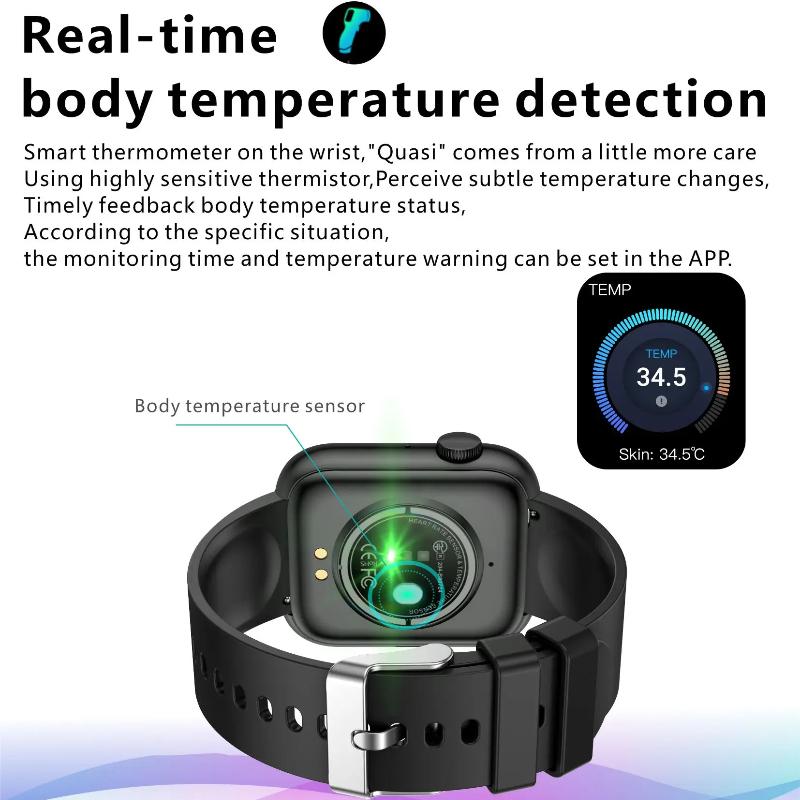 2025 Nové chytré hodinky Bezdrátové nabíjení Chytré hodinky Bluetooth hovory Muži Ženy Chytré hodinky Fitness náramek Vlastní ciferník