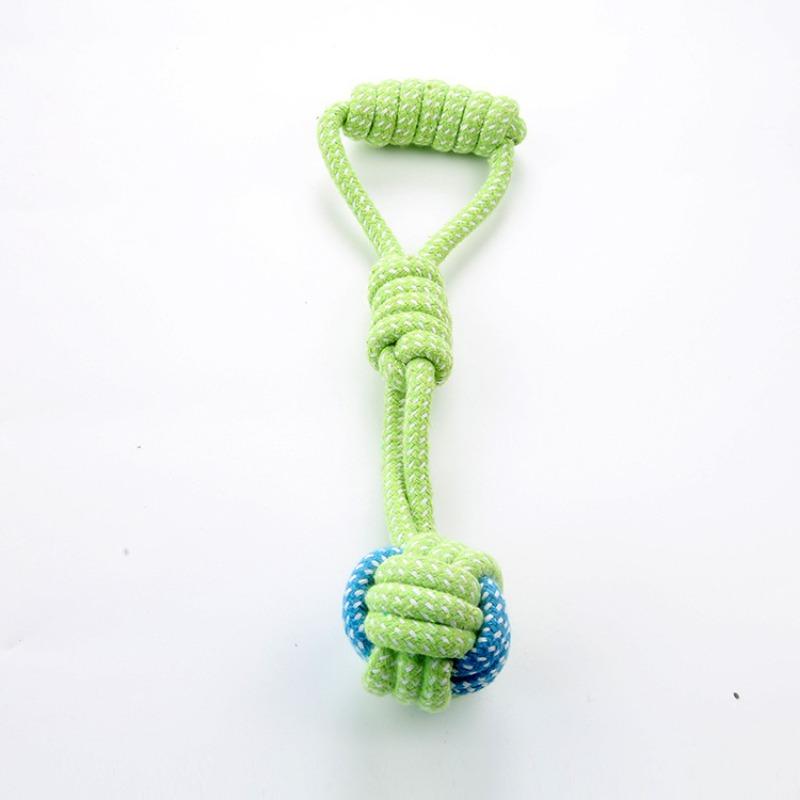 Dog Cotton Rope Knot Toy Chewing Teeth Cleaning Pet Supply