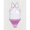 Sexy PU Faux Leather Cross Back Women Swimwear One Piece Swimsuit Female High Leg Cut Backless Bather Bathing Suit Swim