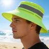 Lightweight Travel Hat Breathable Polyester Sun Cap With Reflective Strips For Running And Hiking