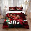 Cristiano Ronaldo Celebration Print 3Pcs Bedding Setduvet Cover With 2 Bedropillowcase Home Birthday Gift