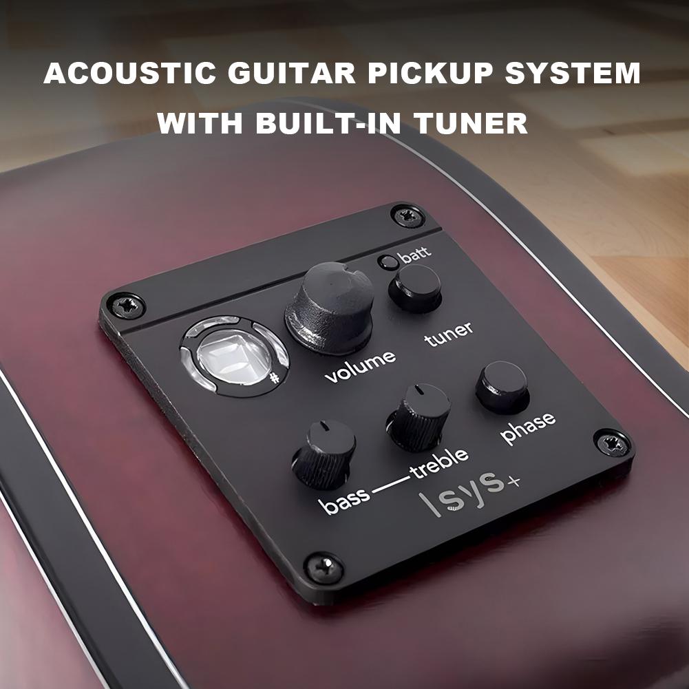 Doză pentru chitară acustică 201/301 EQ Acordor Doză piezo Preamp pentru chitară acustică Egalizator cu 4 benzi Preamplificatoare de bord pentru Fishman Presys