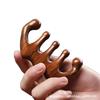 Sandalwood Meridian Comb: Universal Five-Finger Massage for Head, Neck & Hair Loss