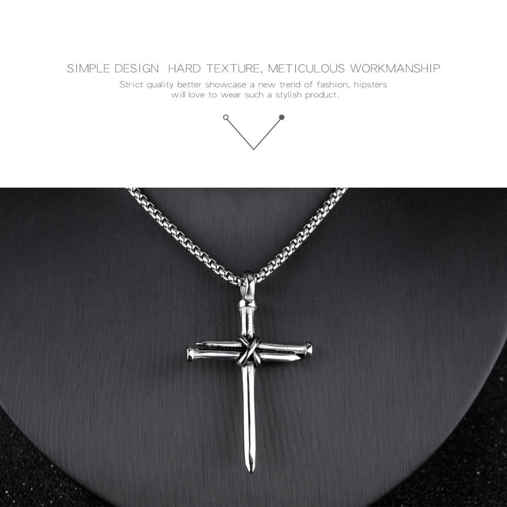 2023 Titanium Steel Cross Necklace: Fashionable Pendant for Men and Women