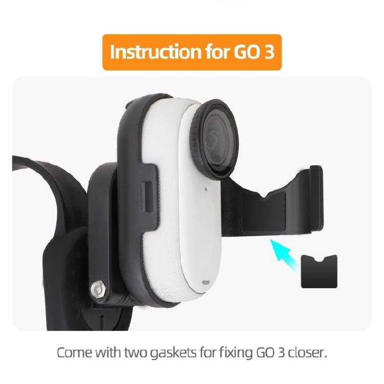 Flexible Action Camera Wristband with Magnetic Stand, 360 Degree Rotation Silicone Straps for GO 3 GO 3S Camera