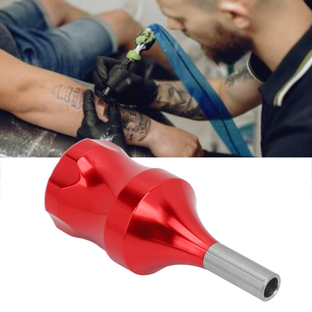 Tattoo Cartridge Grip Aluminum Alloy Lightweight Work Stable Large Friction Tattoo Supplies for Salon