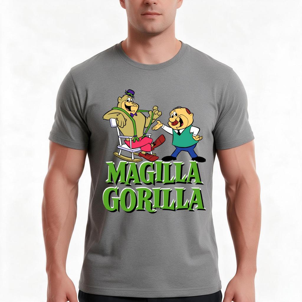 Magilla Gorilla Tshirt Summer Casual Cotton Tee Oversized Streetwear Tops Vintage Graphic Print Loose Fit Short Sleeve