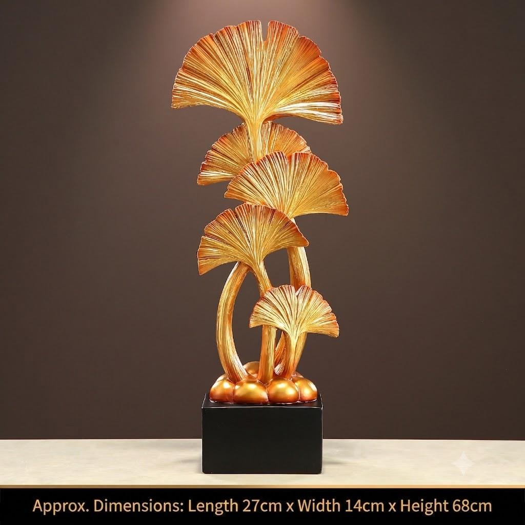 Large-leaf Ginkgo Leaf Ornament, Suitable for Home Decoration, Living Room, Entryway, Handicrafts, Housewarming, or Business Opening Gifts