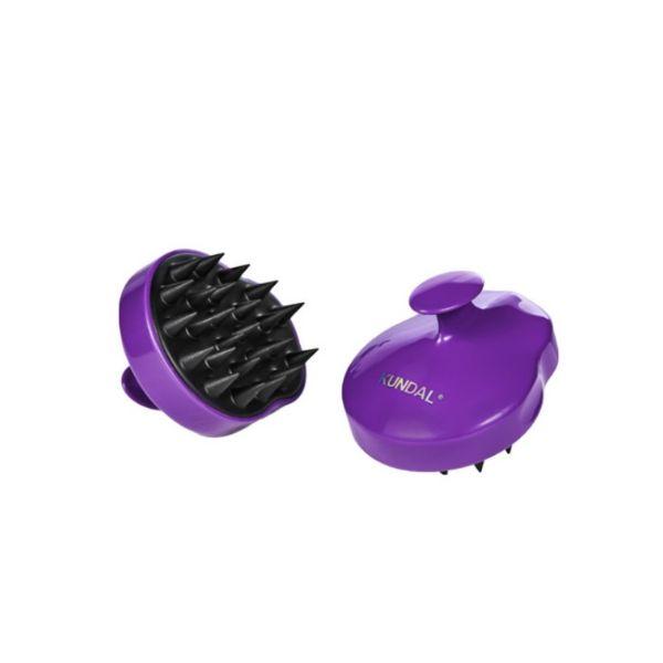 KUNDAL Scalp Massage Shampoo Brush (Purple) - Unisex Ergonomic Design for Deep Cleansing