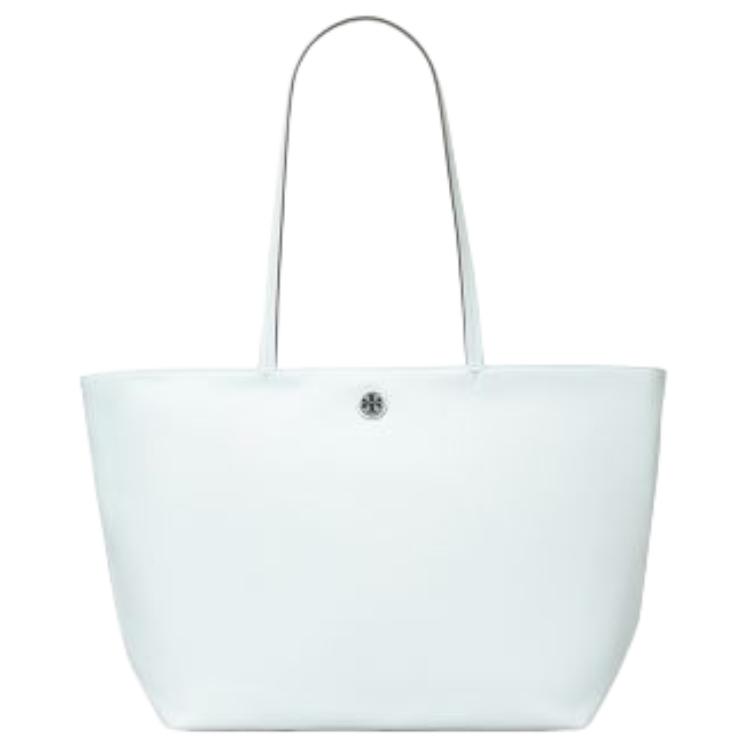 

Tory Burch Ella Silver Metal Logo Nylon Tote Bag Women tote bags Light-Blue 166469-401 Basic Set (Bag+Dust Bag)