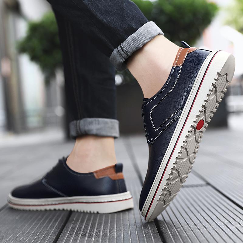 Fashion British Style Men Dress Shoes Top Quality Summer Breathable Casual Classic Business Leather Men Formal Oxfords Shoes Size 38-48