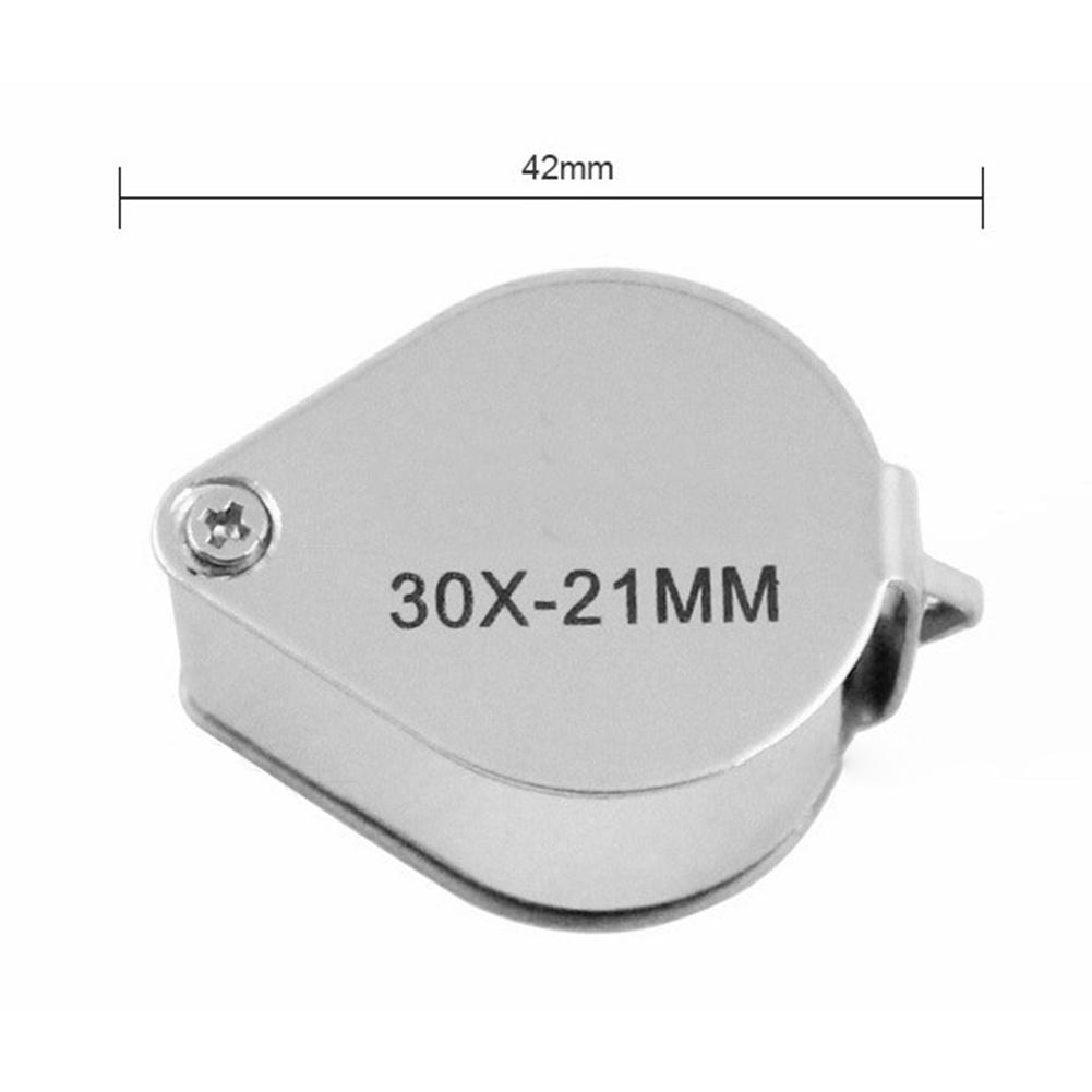 Taschen-Schmucklupe 30x 21mm Juwelier-Auge Vergrößerungsglas Lupe für Schmuck Steine Briefmarken