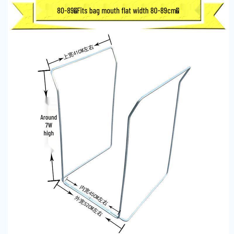 Outdoor Portable Trash Bag Holder - Large Hanging Rack for Camping and Agricultural Use.