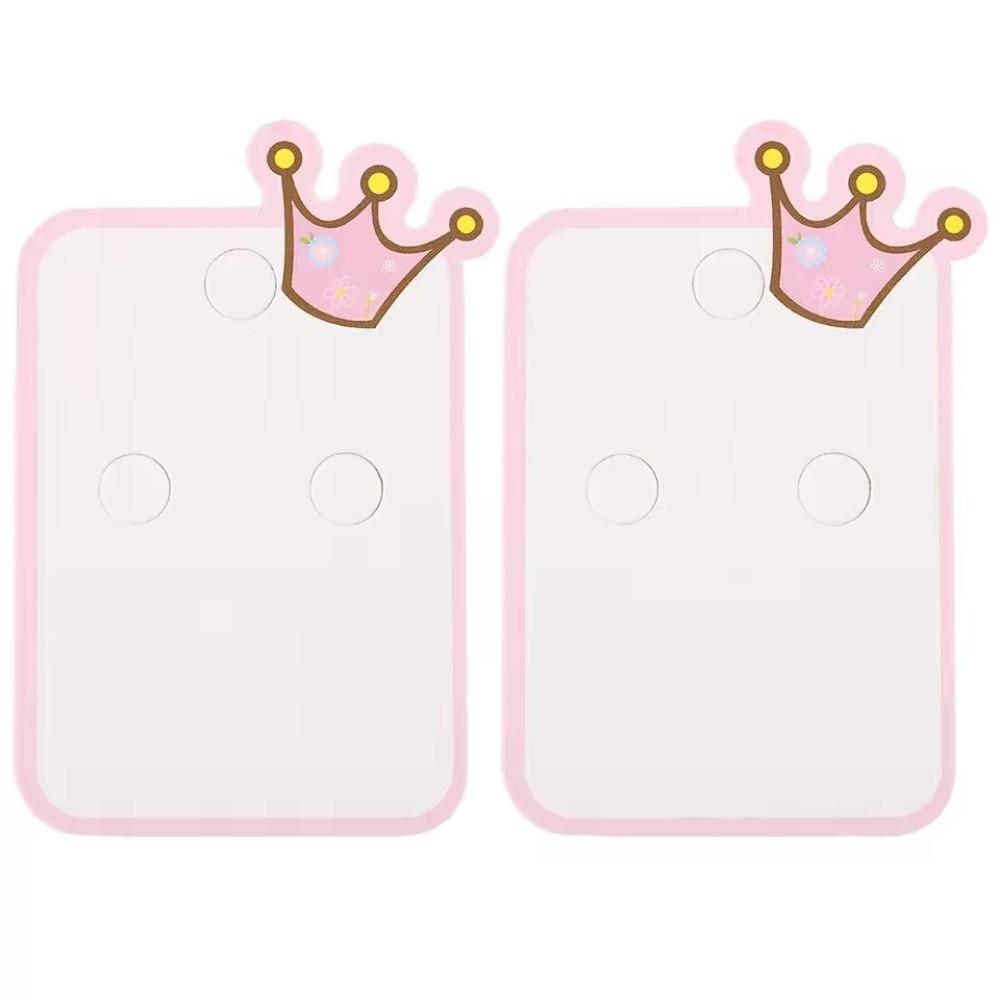 100Pcs Cute Crown Bow Price Tags DIY Hair Accessories Holder Hair Clip Jewelry Display Tags