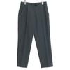 Hermes Lemaire Period Dark Green Wool Center-pressed Tuck Tapered Slacks Bottoms 36 Dark greenUsed