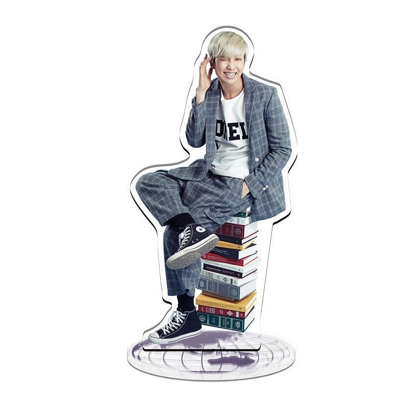 Kpop Bts Star Bangtan Boys Acrylic Stand Figure Double Side Home Table Decor