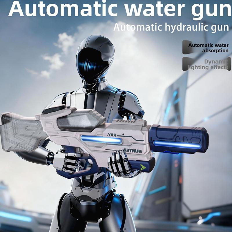 Electric Water Gun Pulse Continuous Firing Watergun Integrated Manual And Automatic Water Gun Large Capacity Squirt Gun Pool Toy